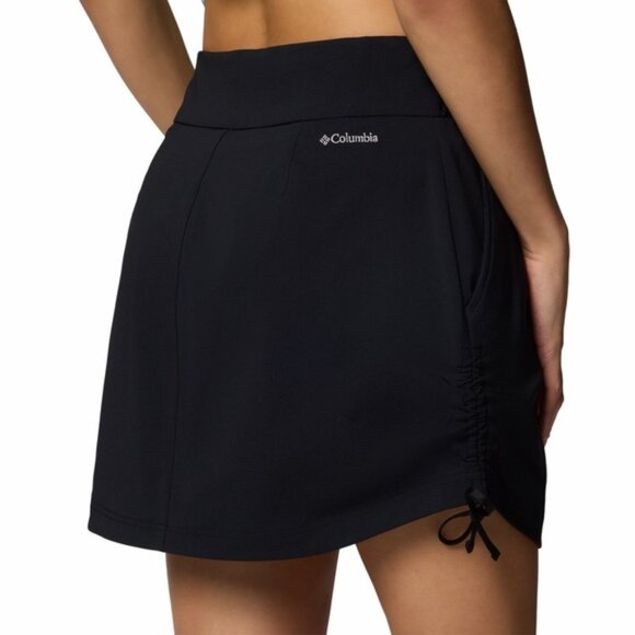 Columbia Omni Shield Black Athletic Skort w Built In Shorts Size S Runs M to L - Picture 2 of 10